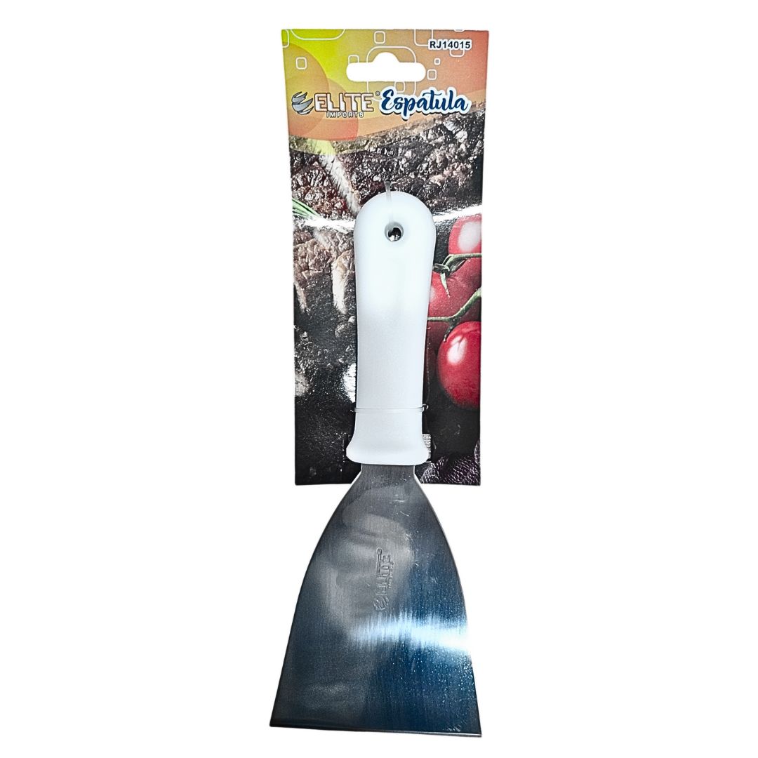 Espátula de Aço Inox 4" Profissional Resistente Grelha Chapas Frigideiras Cozinha Restaurante Elite