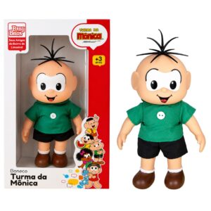 Boneco Cebolinha Clássicos Turma da Mônica Brinquedo Infantil Baby Brink Presente Menino Criança Colecionável