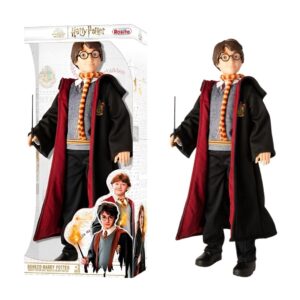 Boneco Harry Potter Articulado Capa Varinha Hogwarts Brinquedo Infantil Criança Diversão Brincar Presente Colecionável F