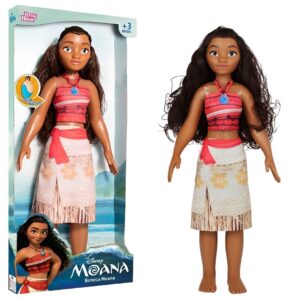 Boneca Moana Mini My Size Disney Articulada Colar Temático Brinquedo Infantil Presente Brincar Criança