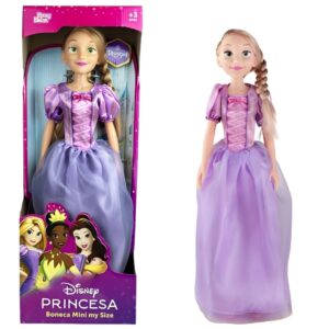 Boneca Rapunzel Mini My Size Disney Infantil Brinquedo Princesa Criança Presente Articulada Brincar