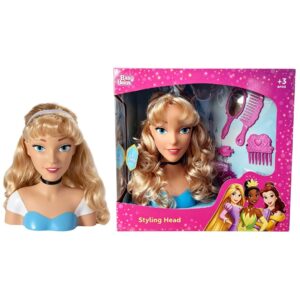 Boneca Busto Styling Head Princesa Cinderela Disney Infantil Pentear Cabelo Brinquedo Menina Criança Presente Acessórios