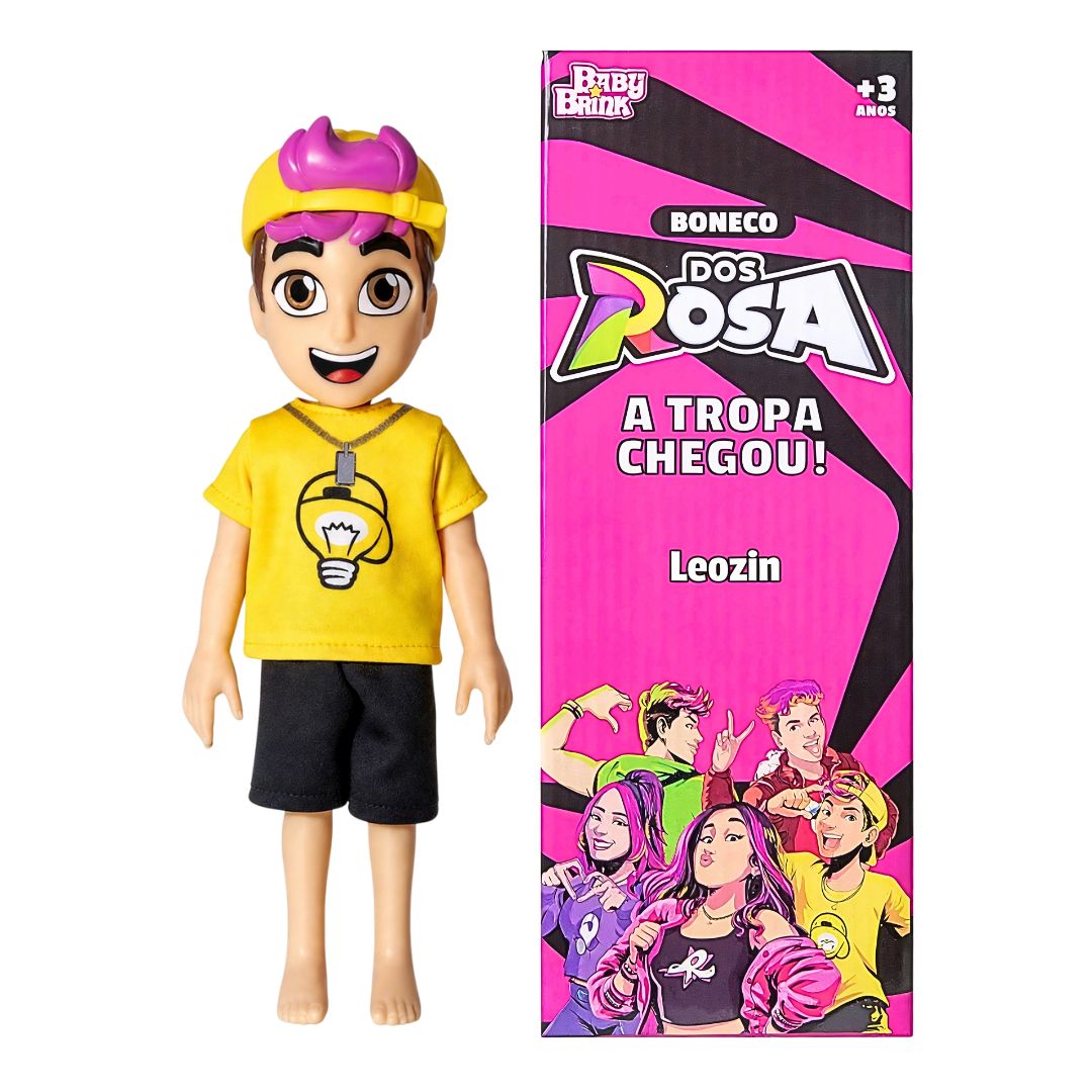 Boneco Leozin dos Rosas Chaveiro Brinquedo Infantil Presente Brincar Emilly Vick Criança Diversão Youtuber