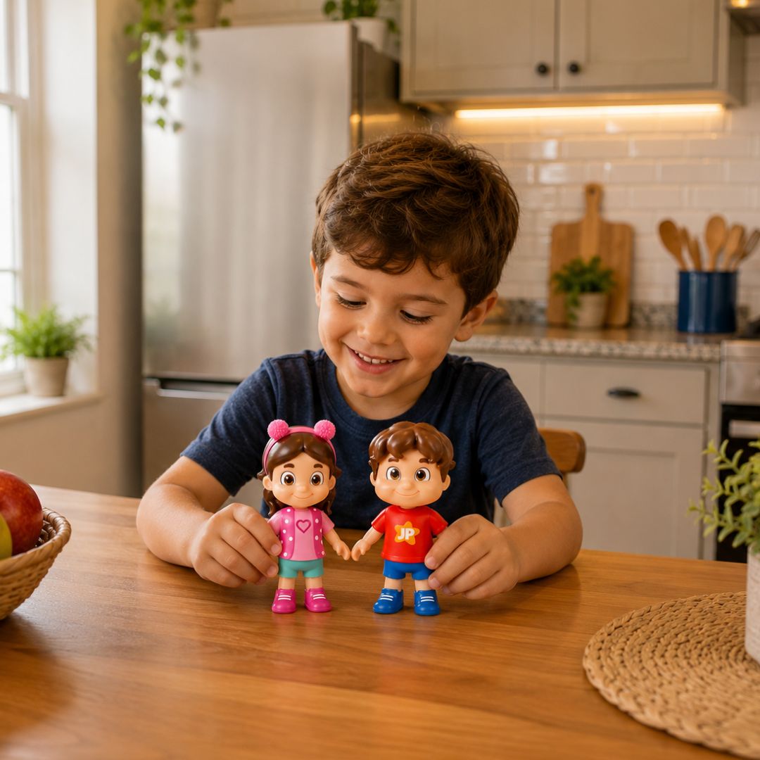 Bonecos Maria Clara e Jp Mini Brinquedo Infantil Criança Diversão Brincar Presente Youtuber Boneca Colecionável - Imagem 3