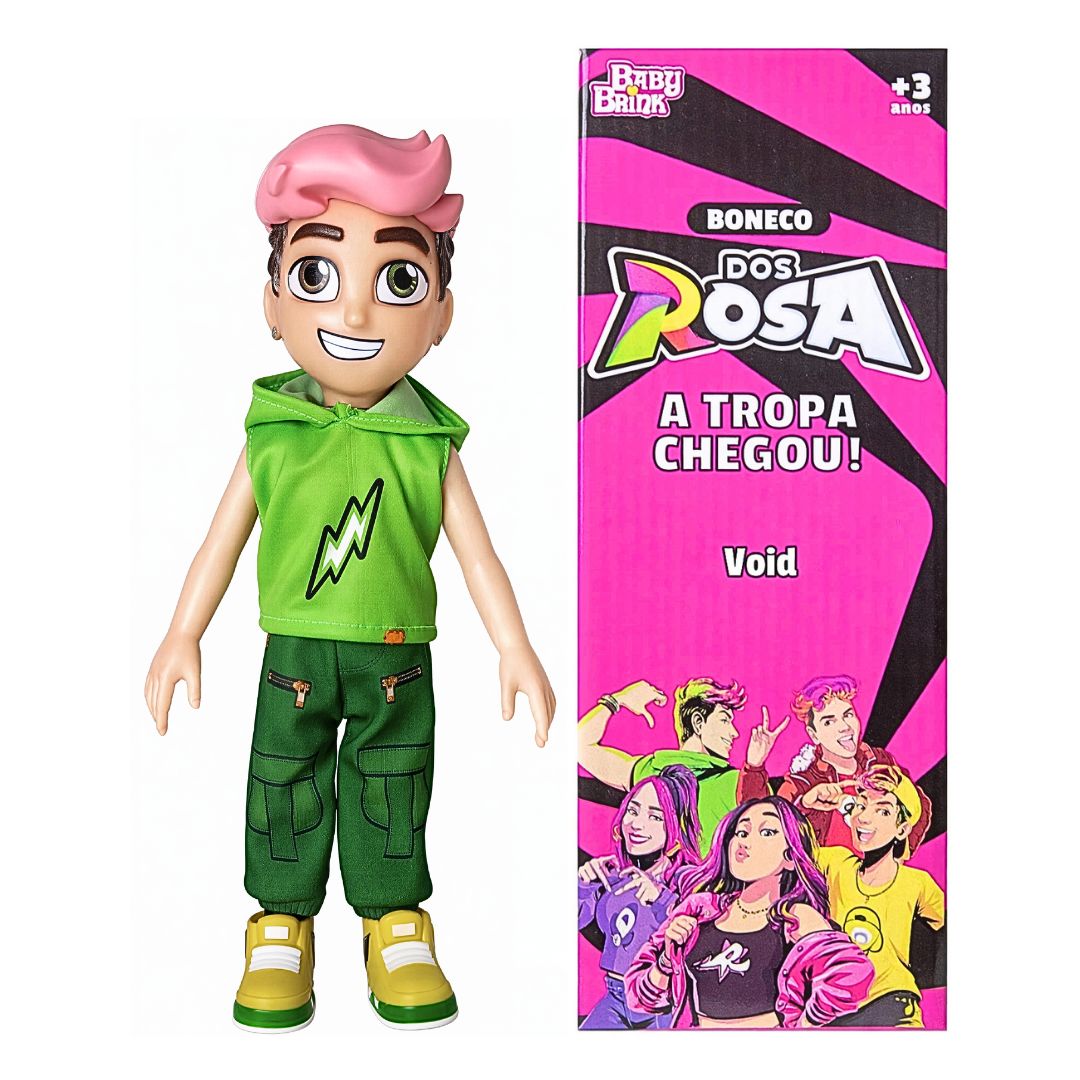 Boneco Void dos Rosas Chaveiro Brinquedo Infantil Presente Brincar Emilly Vick Criança Diversão Youtuber
