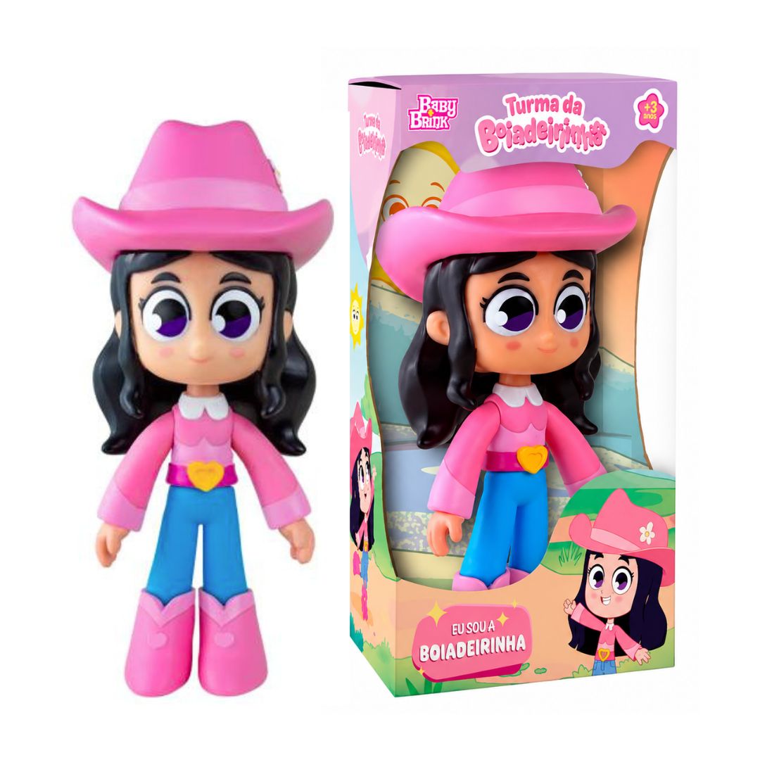 Boneca Turma da Boiadeirinha Brinquedo Infantil Baby Brink Fazenda Ana Castela Cantora Menina Diversão Presente Criança