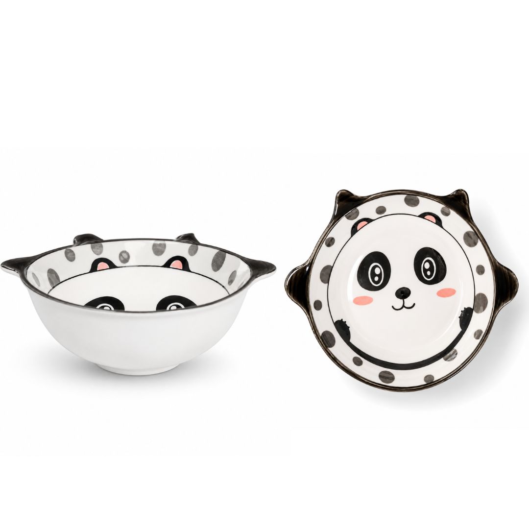 Bowl Cerâmica 150ml Cereja Urso Panda Gato Urso Petisco Sobremesa Jantar Almoço Mesa Posta Presente - Imagem 6