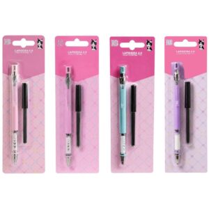 Lapiseira 2.0mm c/ Grafite Extra Rebecca Bonbon Lilás Rosa Salmão Azul Escolar Estudo Escrever Volta Aulas Apontador Emb