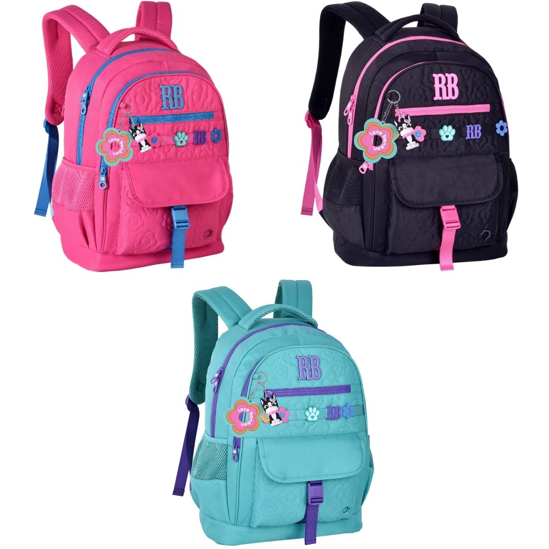 Mochila de Costas Rebecca Bonbon Escolar Juvenil Feminino Estilosa Volta as Aulas Passeio Viagem