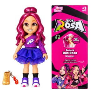 Boneca Katlen Dos Rosas Musical Chaveiro Articulada Som Brinquedo Infantil Menina Brincar Youtuber Emilly Vick Presente