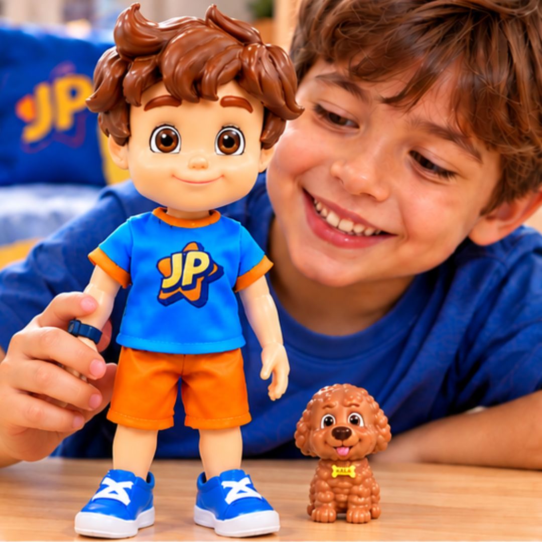 Boneco JP Tween Cachorrinha Nala Articulado Brinquedo Infantil Menino Brincar Youtuber Maria Clara Presente Criança - Imagem 3