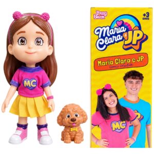 Boneca Maria Clara Tween Cachorrinha Nala Articulada Brinquedo Infantil Menina Brincar Youtuber Presente Criança